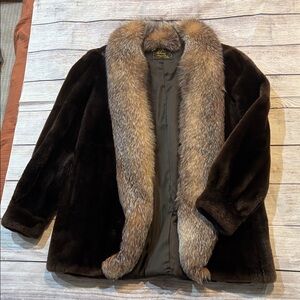 Dallas girl Vintage Pam Mahoney Faux jacket fur trim
 1980s 🤩🤩 + earmuffs